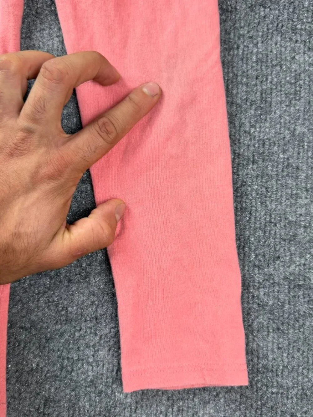 Members Mark Girl's Leggings Pink Stretch Casual Pants Size 4/5 Stains Flaws